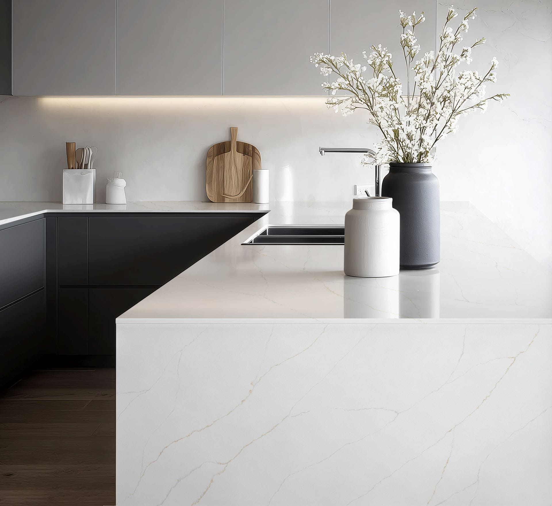 Calacatta Soft Classic Quartz worktop surface