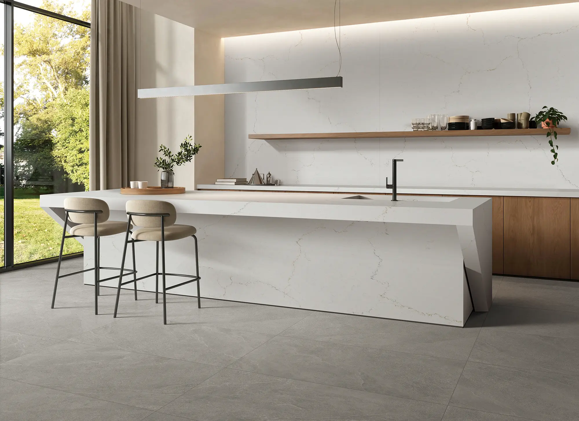 Misterio Mix Classic Quartz worktop surface